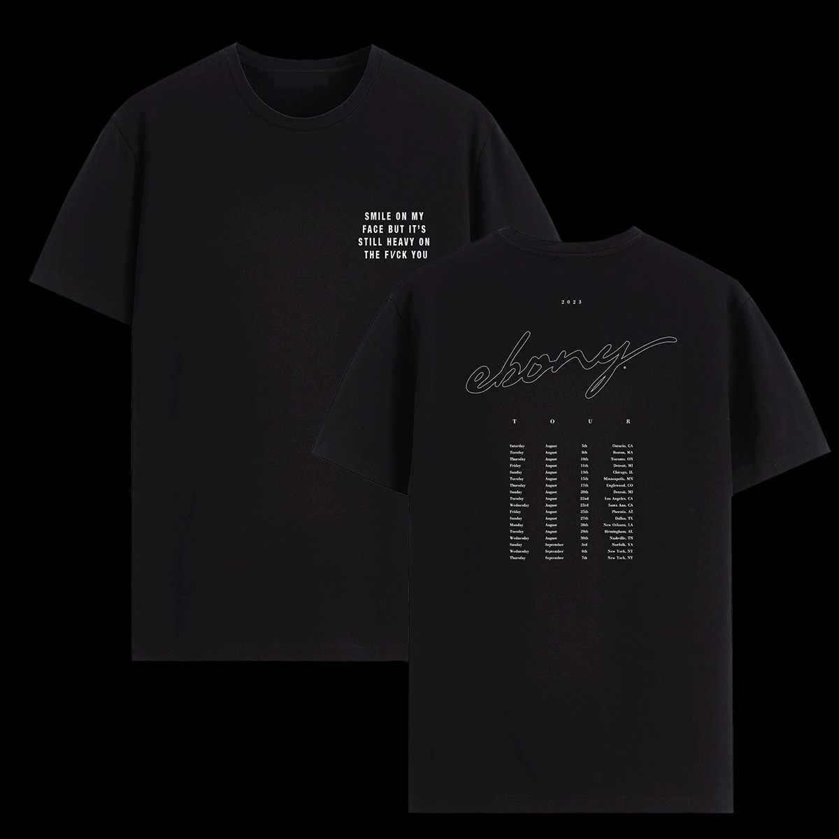 Ebony Riley Lyric Tour Tee
